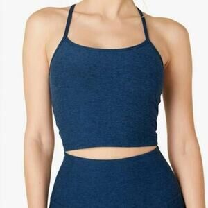 Beyond Yoga Blue Slim Racerback Cropped Tank size XL